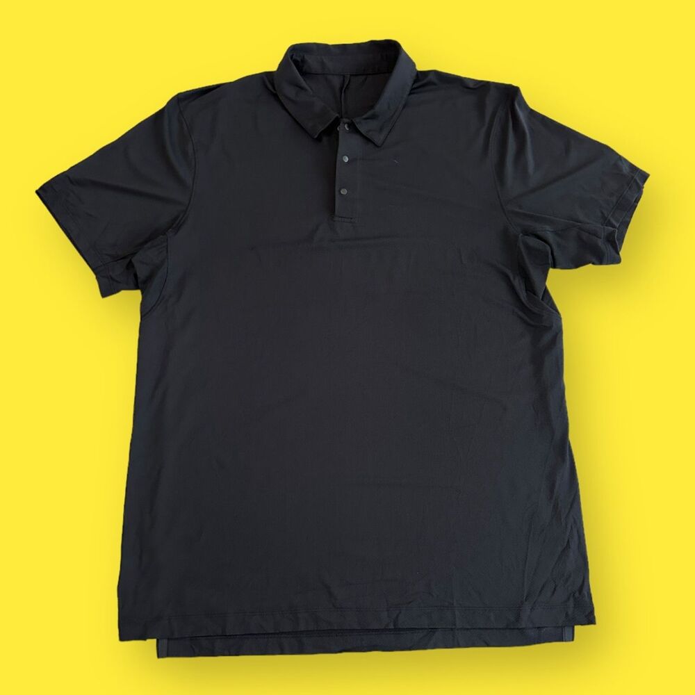 lululemon athletica Black Polo Shirt